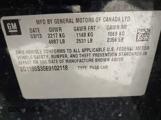 2014 Chevrolet Impala LTZ with VIN 2G1155S35E9102118, listed as a IAAI auction lot 41765693 with 110,477 mi miles and . Bid and sale history available at DreamBid. Image 9.