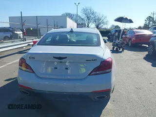 2020 Genesis G70 3.3T with VIN KMTG34LE6LU047066, listed as a IAAI auction lot 41488910 with 29,031 mi miles. Bid and sale history available at carsss.com. Image 16.