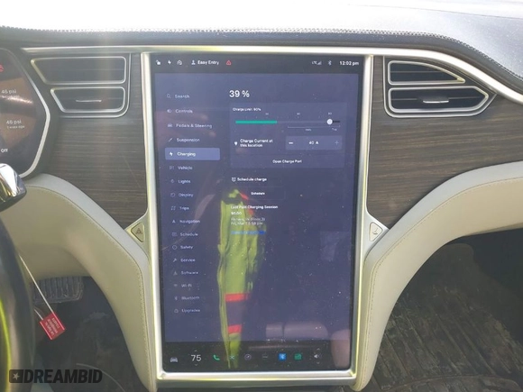 2014 Tesla Model S 60 kWh Battery with VIN 5YJSA1H14EFP41236, listed as a IAAI auction lot 41819663 with NaN miles. Bid and sale history available at carsss.com. Image 18.