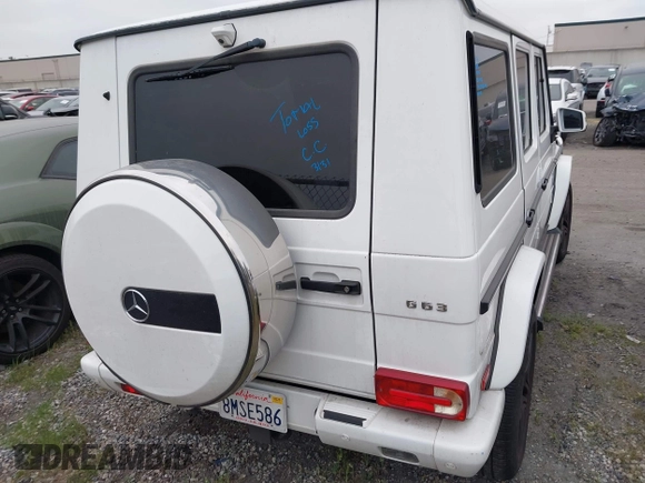 2017 Mercedes-Benz G-Class AMG G 63 with VIN WDCYC7DF1HX266156, listed as a IAAI auction lot 41943971 with 66,869 mi miles. Bid and sale history available at carsss.com. Image 17.