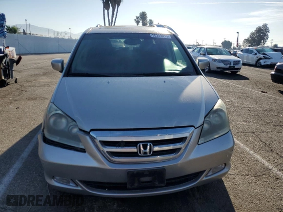 2005 Honda Odyssey TOURING with VIN 5FNRL38865B009529, listed as a Copart auction lot 50259815 with 198,999 mi miles and Salvage Title. Bid and sale history available at carsss.com. Image 5.