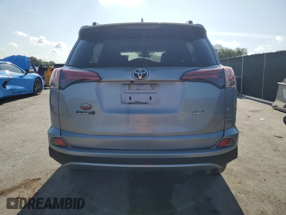 2017 Toyota RAV4 XLE with VIN 2T3WFREVXHW394471, listed as a Copart auction lot 54384955 with 61,969 mi miles and Salvage Title. Bid and sale history available at carsss.com. Image 6.