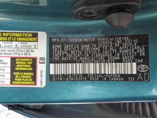 2010 Toyota Corolla with VIN 2T1BU4EEXAC381825, listed as a Copart auction lot 53634555 with 134,219 mi miles and Salvage Title. Bid and sale history available at carsss.com. Image 12.