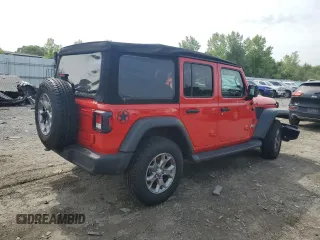 2020 Jeep Wrangler Unlimited Sport Altitude with VIN 1C4HJXDG2LW206079, listed as a Copart auction lot 59040695 with 77,917 mi miles and Salvage title. Bid and sale history available at DreamBid. Image 3.