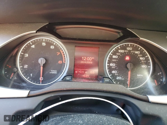 2010 Audi A4 2.0T Premium Plus with VIN WAUHFAFL8AN007997, listed as a Copart auction lot 83941314 with 97,429 mi miles and Clean Title. Bid and sale history available at carsss.com. Image 9.