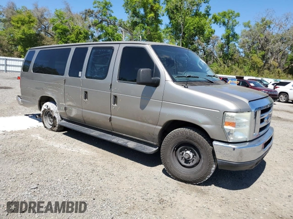 2012 Ford Econoline Passenger XL with VIN 1FBSS3BS8CDB20584, listed as a Copart auction lot 49483935 with 176,388 mi miles and Salvage Title. Bid and sale history available at DreamBid. Image 4.