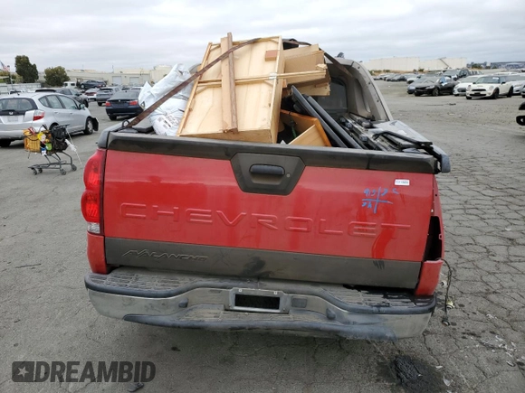 2003 Chevrolet Avalanche with VIN 3GNEK13T93G330836, listed as a Copart auction lot 71985704 with 0 mi miles and Salvage Title. Bid and sale history available at carsss.com. Image 6.