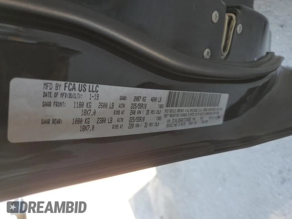 2019 Jeep Compass Altitude с VIN 3C4NJDBB0KT674695, выставлен на аукционе Copart как лот 49836025 с пробегом 52 089 миль миль и Списание • Salvage title. История ставок и продаж доступна на DreamBid. Изображение 16.