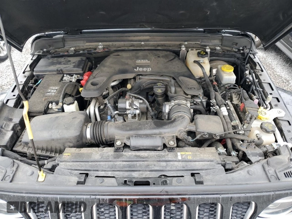 2020 Jeep Wrangler Unlimited Sahara with VIN 1C4HJXEG9LW337590, listed as a Copart auction lot 59197125 with 57,733 mi miles and Salvage title. Bid and sale history available at DreamBid. Image 12.