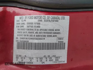 2000 Mercury Grand Marquis LS z VIN 2MEFM75W0YX658319, wystawiony jako IAAI lot #42028736 z przebiegiem 154 651 mil mil oraz . Historia ofert i sprzedaży dostępna na DreamBid. Obrazek 9.