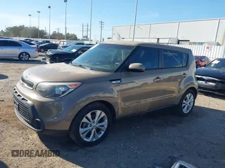 2015 Kia Soul + with VIN KNDJP3A53F7232765, listed as a IAAI auction lot 41670533 with 54,637 mi miles. Bid and sale history available at carsss.com. Image 18.
