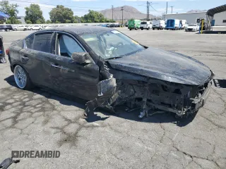 2015 Infiniti Q50 with VIN JN1BV7AP1FM352961, listed as a Copart auction lot 63330875 with 174,300 mi miles and Salvage title. Bid and sale history available at DreamBid. Image 4.