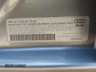 2010 Audi A4 Premium Plus z VIN WAUEFAFL0AN006765, wystawiony jako IAAI lot #42273129 z przebiegiem 136 960 mil mil oraz . Historia ofert i sprzedaży dostępna na DreamBid. Obrazek 9.