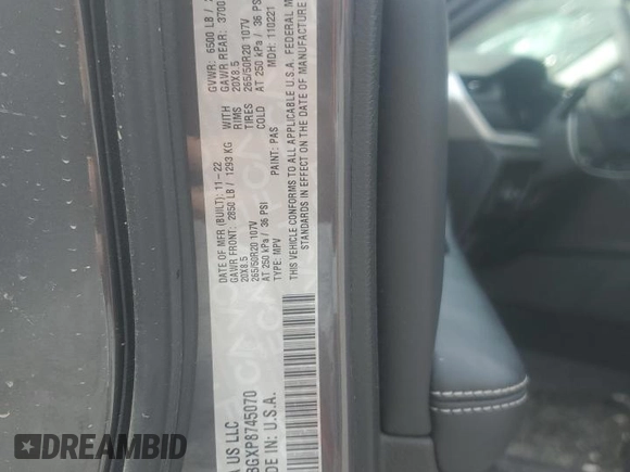 2023 Jeep Grand Cherokee Limited с VIN 1C4RJKBGXP8745070, выставлен на аукционе Copart как лот 53779755 с пробегом 32 997 миль миль и Списание • Salvage title. История ставок и продаж доступна на DreamBid. Изображение 13.
