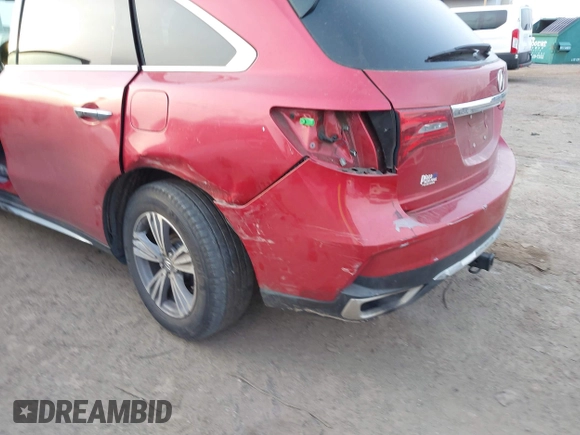 2020 Acura MDX with VIN 5J8YD4H31LL049113, listed as a IAAI auction lot 41315149 with 39,030 mi miles. Bid and sale history available at carsss.com. Image 6.