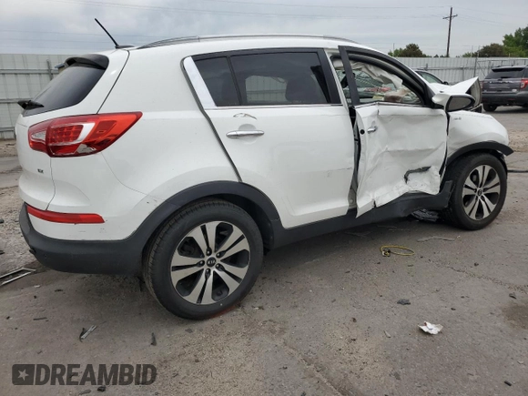 2013 Kia Sportage EX with VIN KNDPCCA29D7539463, listed as a Copart auction lot 58605095 with 143,533 mi miles and Salvage title. Bid and sale history available at DreamBid. Image 3.