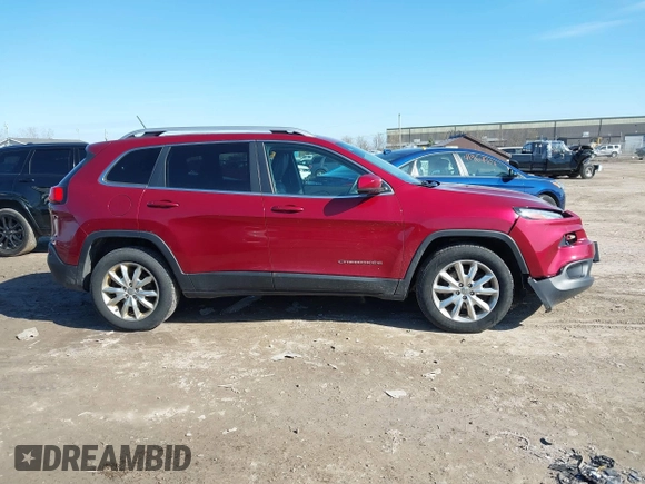 2015 Jeep Cherokee Limited with VIN 1C4PJMDS1FW646135, listed as a IAAI auction lot 41991811 with 123,229 mi miles. Bid and sale history available at carsss.com. Image 13.