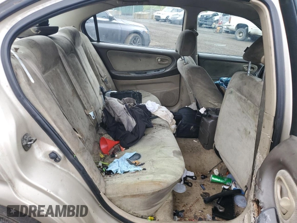 2001 Nissan Maxima GXE with VIN JN1CA31D61T615507, listed as a Copart auction lot 60787575 with Not provided miles and Salvage title. Bid and sale history available at DreamBid. Image 11.