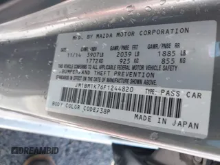 2015 Mazda 3 i Sport with VIN JM1BM1K76F1244820, listed as a IAAI auction lot 41782066 with 130,325 mi miles and . Bid and sale history available at DreamBid. Image 9.