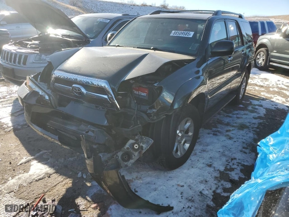 2007 Toyota 4Runner SR5 with VIN JTEBT14R970066177, listed as a Copart auction lot 88509585 with 0 mi miles and Salvage Title. Bid and sale history available at carsss.com. Image 1.