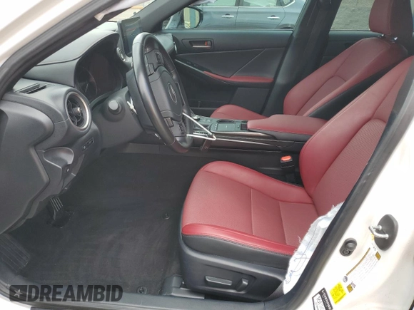 2021 Lexus IS 300 with VIN JTHAA1D28M5112488, listed as a Copart auction lot 56002845 with 41,660 mi miles and Salvage title. Bid and sale history available at DreamBid. Image 7.