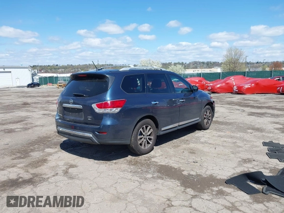 2013 Nissan Pathfinder SL z VIN 5N1AR2MM6DC643665, wystawiony jako IAAI lot #41995720 z przebiegiem 165 919 mil mil oraz . Historia ofert i sprzedaży dostępna na DreamBid. Obrazek 4.