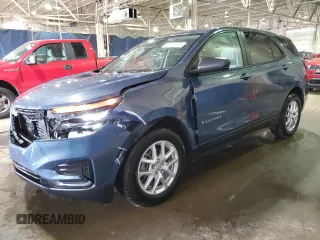 2024 Chevrolet Equinox LS z VIN 3GNAXHEG0RL209038, wystawiony jako Copart lot #50217725 z przebiegiem 9 423 mil mil oraz Szkoda całkowita • Salvage title. Historia ofert i sprzedaży dostępna na DreamBid. Obrazek 1.