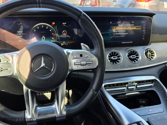 2019 Mercedes-Benz AMG GT with VIN WDD7X8JB5KA001480, listed as a Copart auction lot 54965605 with 57,188 mi miles and Clean Title. Bid and sale history available at carsss.com. Image 9.