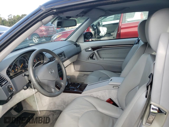 2000 Mercedes-Benz SL-Class with VIN WDBFA68F0YF190618, listed as a Copart auction lot 64791414 with 24,489 mi miles and Salvage Title. Bid and sale history available at carsss.com. Image 7.