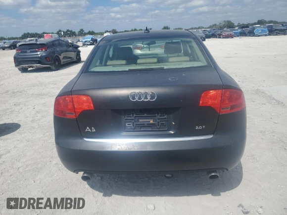 2006 Audi A4 2.0T with VIN WAUDF78EX6A010804, listed as a Copart auction lot 53270655 with 194,484 mi miles and Clean Title. Bid and sale history available at carsss.com. Image 6.