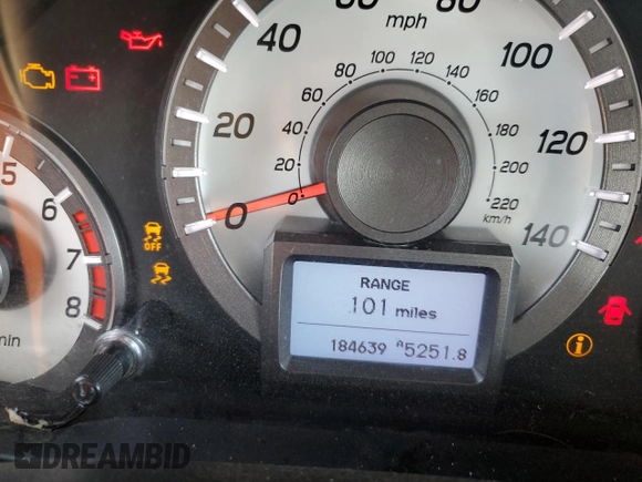 2012 Honda Pilot Touring with VIN 5FNYF4H9XCB084796, listed as a Copart auction lot 49319735 with 184,639 mi miles and Salvage Title. Bid and sale history available at DreamBid. Image 9.