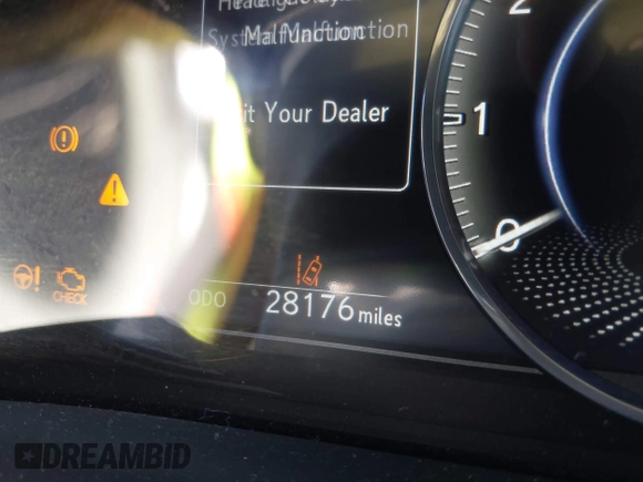 2020 Lexus ES with VIN 58ADZ1B14LU060691, listed as a IAAI auction lot 41633019 with 28,176 mi miles. Bid and sale history available at carsss.com. Image 15.