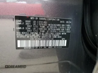2024 Subaru Ascent Limited z VIN 4S4WMARDXR3453138, wystawiony jako Copart lot #45604625 z przebiegiem 15 549 mil mil oraz Szkoda całkowita • Salvage title. Historia ofert i sprzedaży dostępna na DreamBid. Obrazek 13.