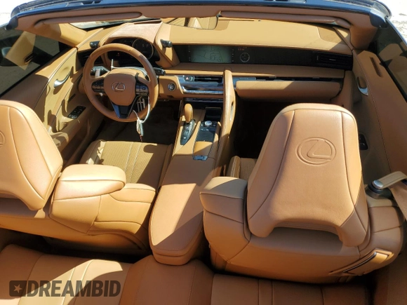 2021 Lexus LC 500h with VIN JTHKPAAY9MA100031, listed as a Copart auction lot 47472385 with 28,233 mi miles and Salvage title. Bid and sale history available at DreamBid. Image 8.
