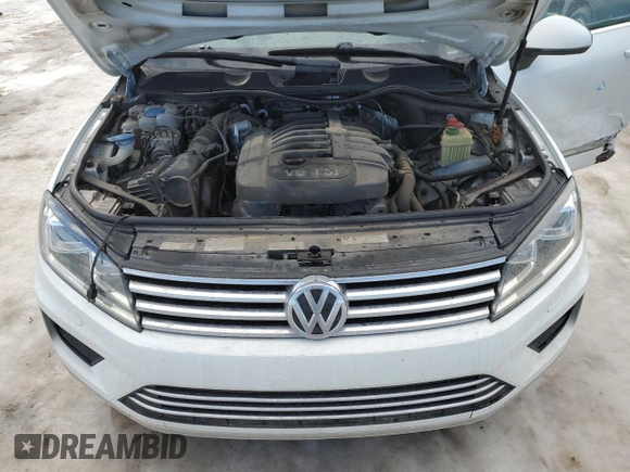 2017 Volkswagen Touareg Sport with VIN WVGEF7BP3HD002560, listed as a Copart auction lot 46649865 with 115,704 mi miles and Salvage Title. Bid and sale history available at DreamBid. Image 12.