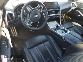 2019 BMW 8 Series M850i xDrive with VIN WBABC4C56KBJ35745, listed as a Copart auction lot 47300595 with 25,996 mi miles and Salvage Title. Bid and sale history available at carsss.com. Image 8.