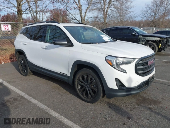 2019 GMC Terrain SLT with VIN 3GKALVEX2KL215372, listed as a IAAI auction lot 40872800 with 54,244 mi miles. Bid and sale history available at carsss.com. Image 1.