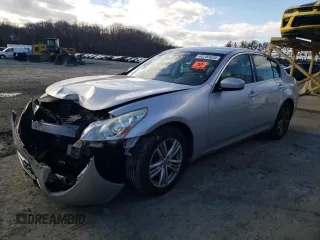 2013 Infiniti G37 x with VIN JN1CV6AR5DM763809, listed as a Copart auction lot 43783605 with 121,752 mi miles and Salvage Title. Bid and sale history available at carsss.com. Image 1.