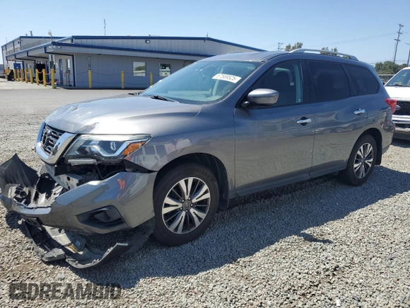 2017 Nissan Pathfinder SL with VIN 5N1DR2MM4HC654523, listed as a Copart auction lot 57589525 with 116,626 mi miles and Salvage title. Bid and sale history available at DreamBid. Image 1.