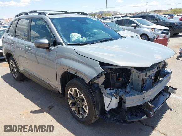 2025 Subaru Forester Premium with VIN JF2SLDBC8SH485167, listed as a IAAI auction lot 42202366 with 4,707 mi miles and . Bid and sale history available at DreamBid. Image 1.