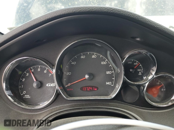 2007 Pontiac G6 GT with VIN 1G2ZH361474107819, listed as a Copart auction lot 52082715 with 137,241 mi miles and Salvage title. Bid and sale history available at DreamBid. Image 9.