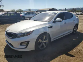 2015 Kia Optima Hybrid EX with VIN KNAGN4AD3F5087765, listed as a Copart auction lot 73155834 with 195,098 mi miles and Salvage Title. Bid and sale history available at carsss.com. Image 1.