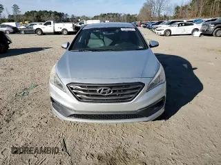 2015 Hyundai Sonata Sport with VIN 5NPE34AB6FH054483, listed as a Copart auction lot 42856255 with 163,708 mi miles and Salvage Title. Bid and sale history available at carsss.com. Image 10.