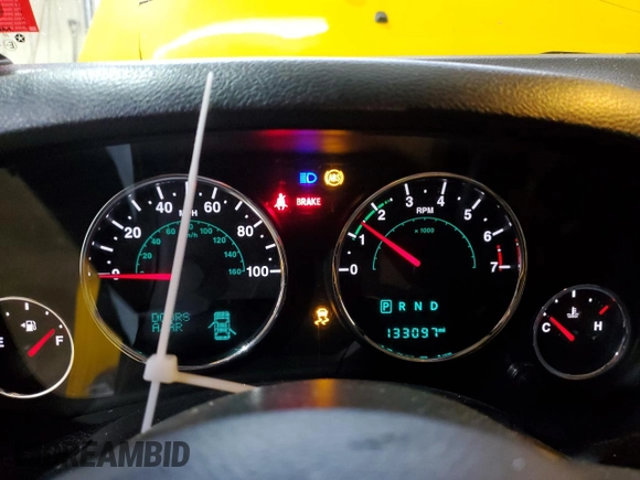 2015 Jeep Wrangler Unlimited Sahara with VIN 1C4BJWEG1FL704231, listed as a Copart auction lot 46683275 with 133,097 mi miles and Salvage Title. Bid and sale history available at carsss.com. Image 9.