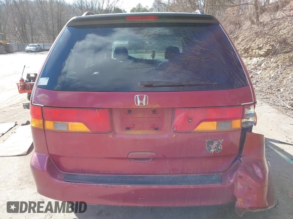 2003 Honda Odyssey EX-L with VIN 5FNRL18923B130410, listed as a IAAI auction lot 41814211 with 209,335 mi miles and . Bid and sale history available at DreamBid. Image 16.