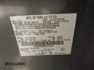 2015 Ford Taurus SEL with VIN 1FAHP2E84FG177553, listed as a IAAI auction lot 41753755 with 153,252 mi miles and . Bid and sale history available at carsss.com. Image 9.