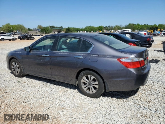 2014 Honda Accord LX with VIN 1HGCR2F34EA012395, listed as a Copart auction lot 52552495 with 104,586 mi miles and Salvage Title. Bid and sale history available at carsss.com. Image 2.