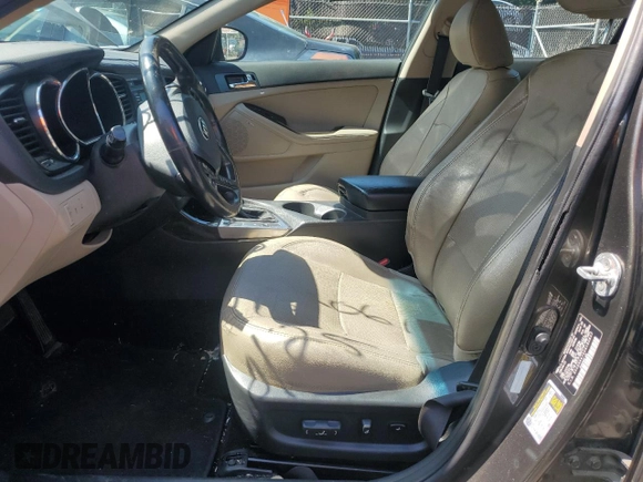 2013 Kia Optima EX с VIN 5XXGN4A72DG180637, выставлен на аукционе Copart как лот 66261835 с пробегом Не указан миль и Списание • Salvage title. История ставок и продаж доступна на DreamBid. Изображение 7.