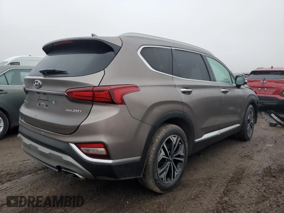 2019 Hyundai Santa Fe Ultimate with VIN 5NMS5CAA3KH052146, listed as a Copart auction lot 86600694 with 67,801 mi miles and Salvage Title. Bid and sale history available at carsss.com. Image 3.