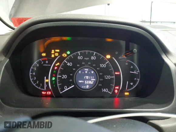 2012 Honda CR-V EX-L with VIN 5J6RM4H77CL061413, listed as a Copart auction lot 50892235 with 179,111 mi miles and Salvage Title. Bid and sale history available at DreamBid. Image 9.